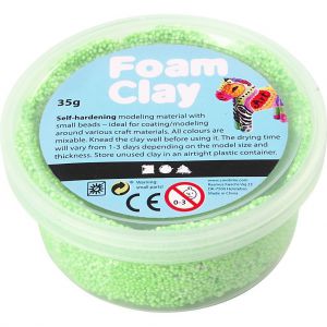 Masa modelarska Foam Clay 35 g, neonowo zielona